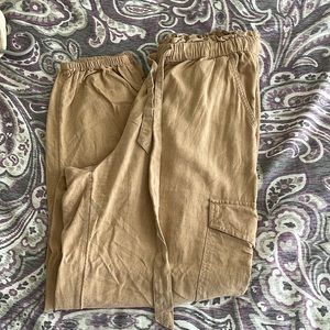 Linen Cargo Pants